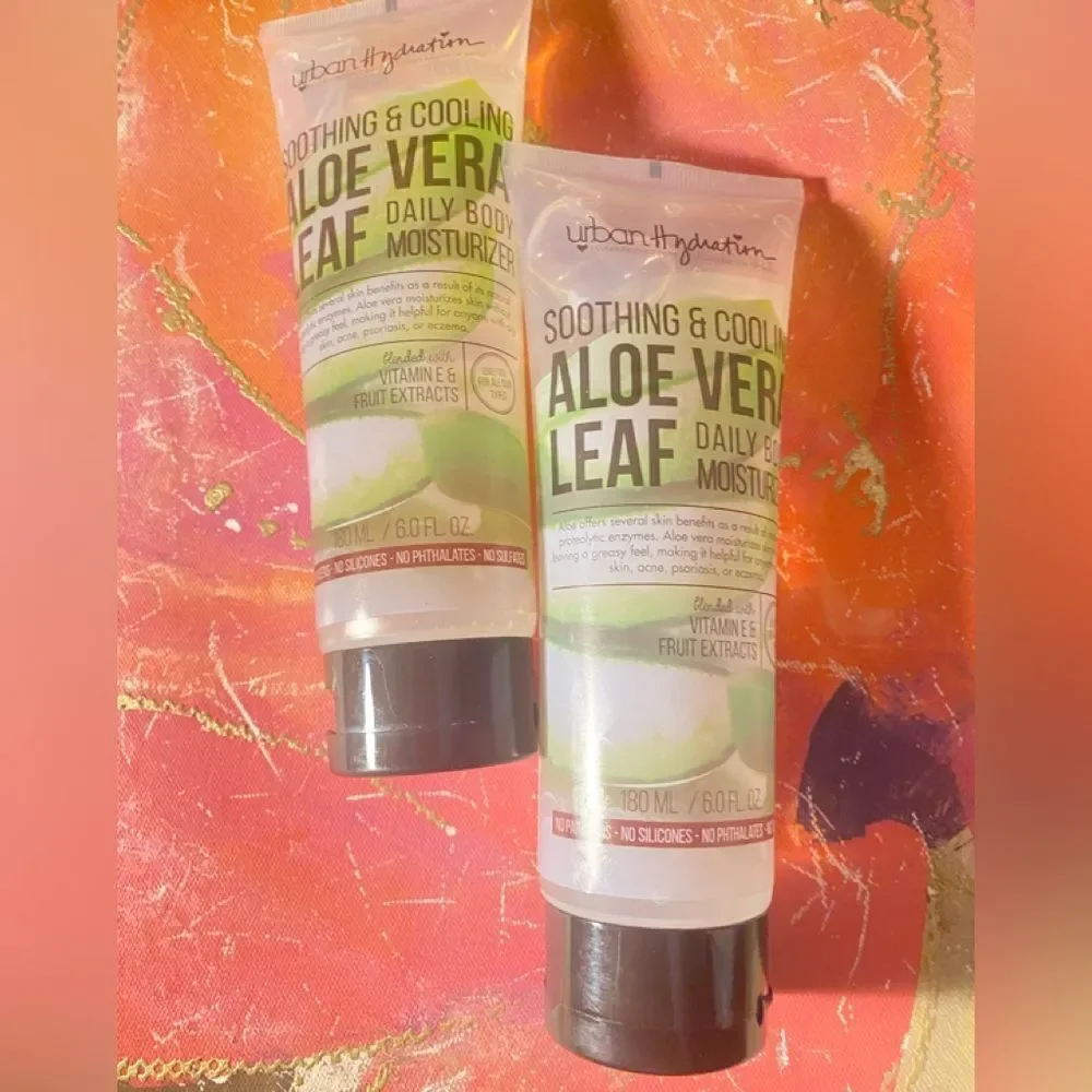 🛍️ Urban Hydration soothing & cooling ALOE VERA LEAF daily body moisturizer 💥